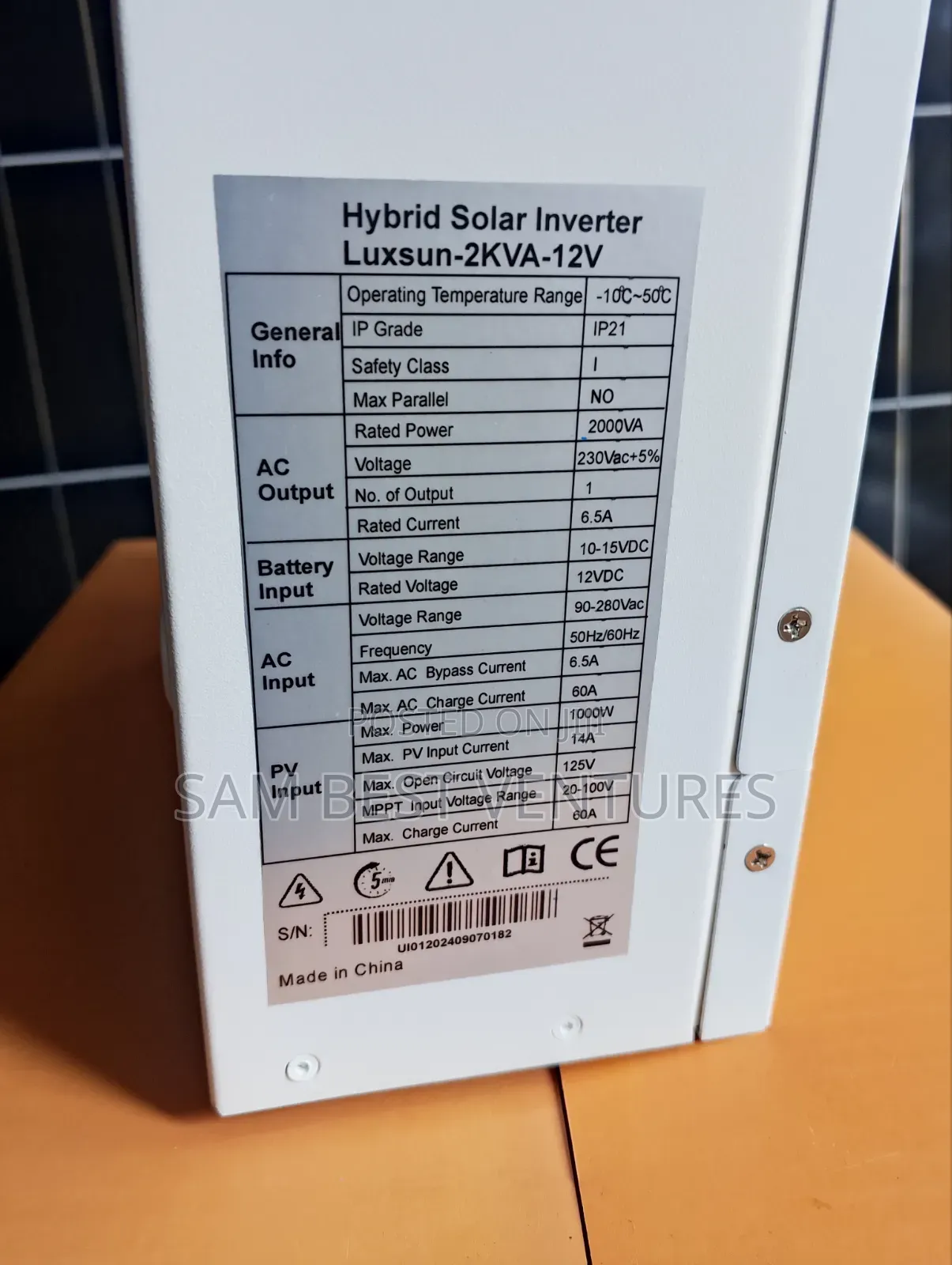 2kva 12v Luxsun Hybrid Inverter