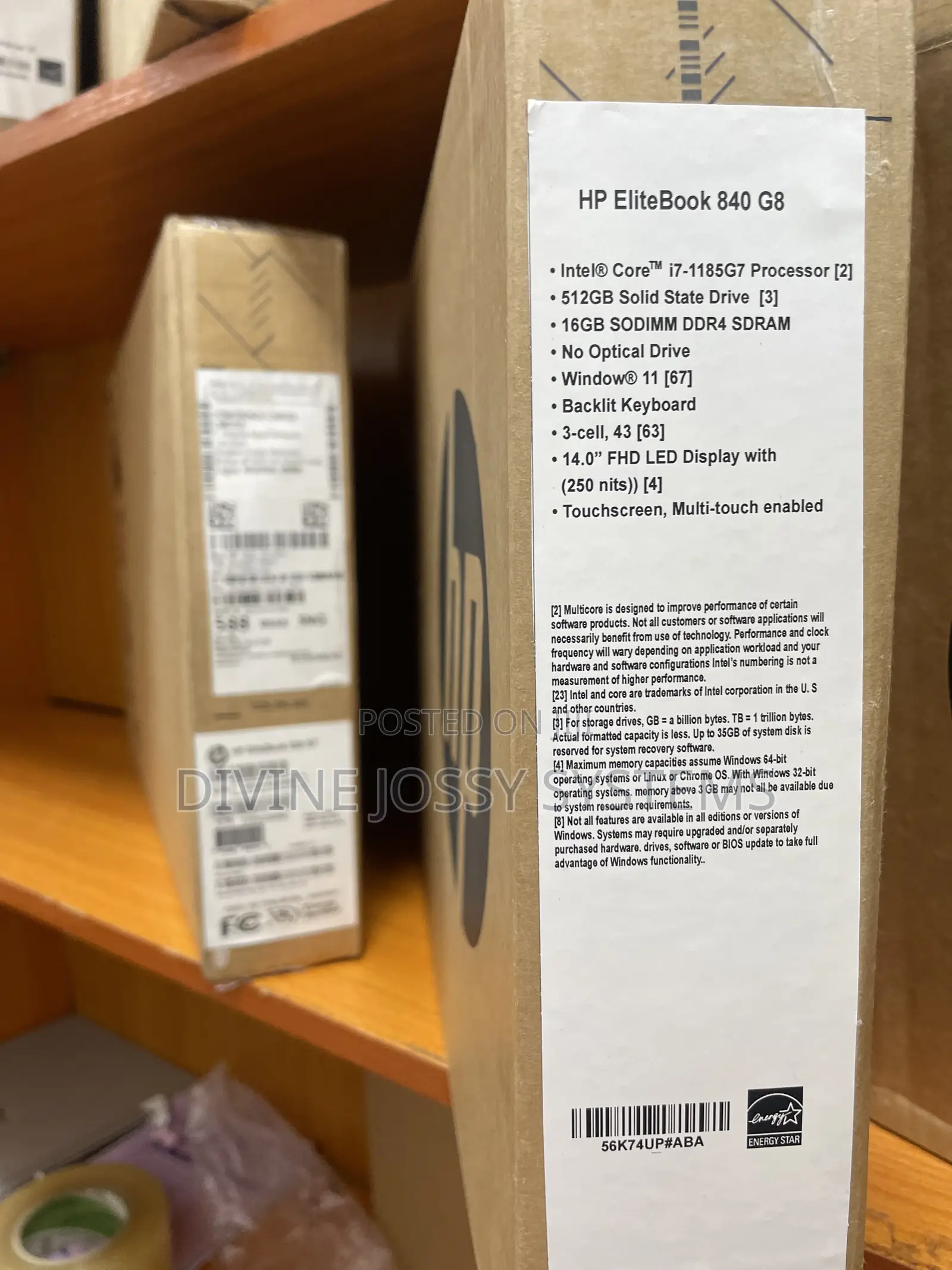 New Laptop HP EliteBook 840 G8 16GB Intel Core i7 SSD 512GB