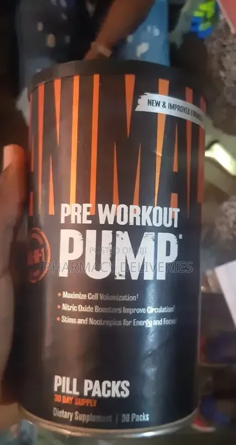 Pre-Workout Pump – Maximum Energy, Focus Muscle Pump 30days Pill