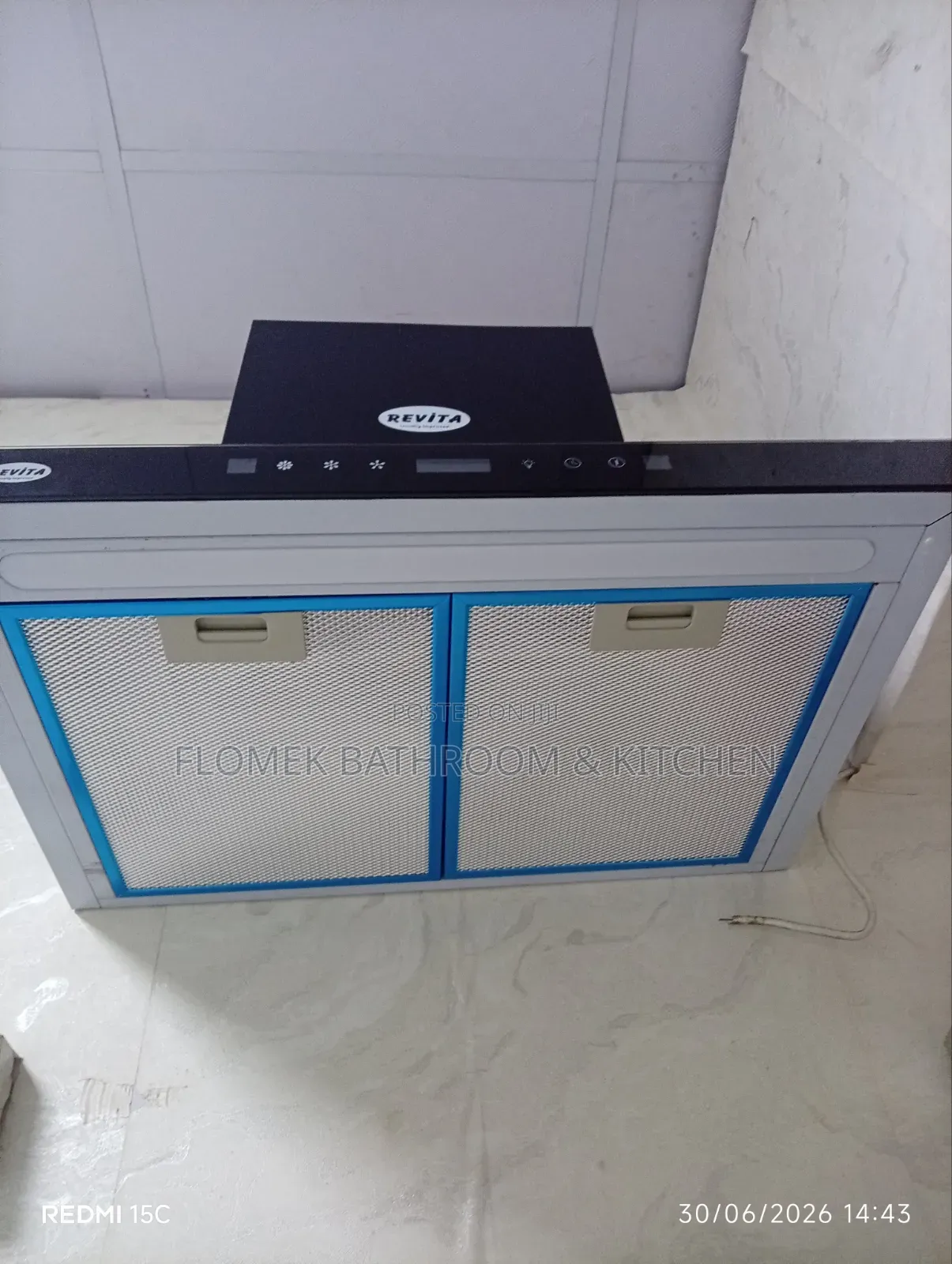 Revita 60cm Black Kitchen Hood – Powerful Stylish.