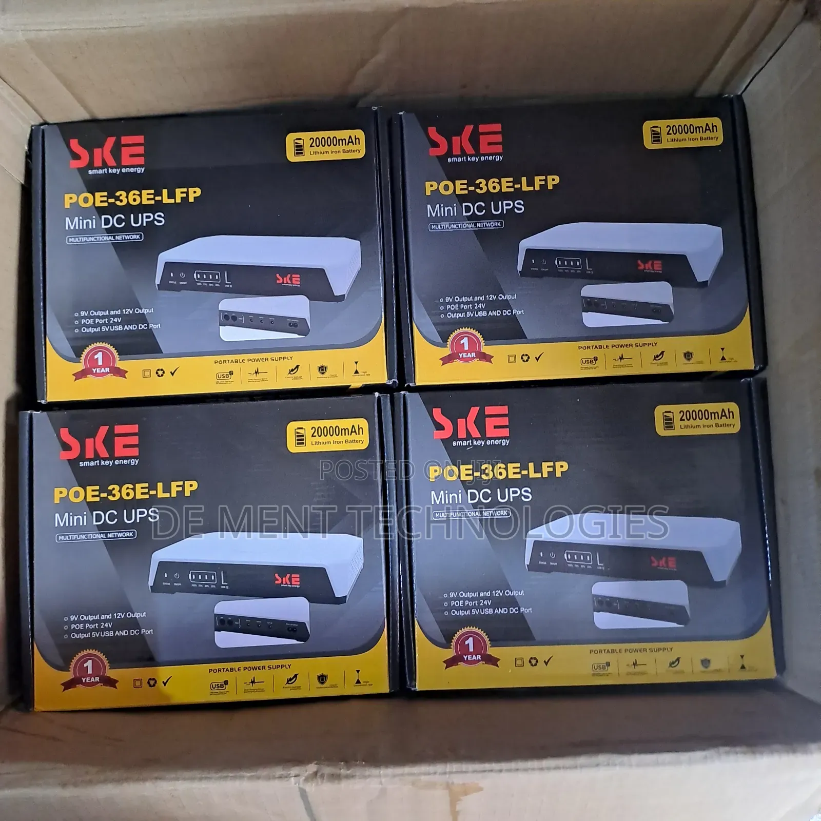 Ske Mini Dc Ups Poe-36e-LFP for Router