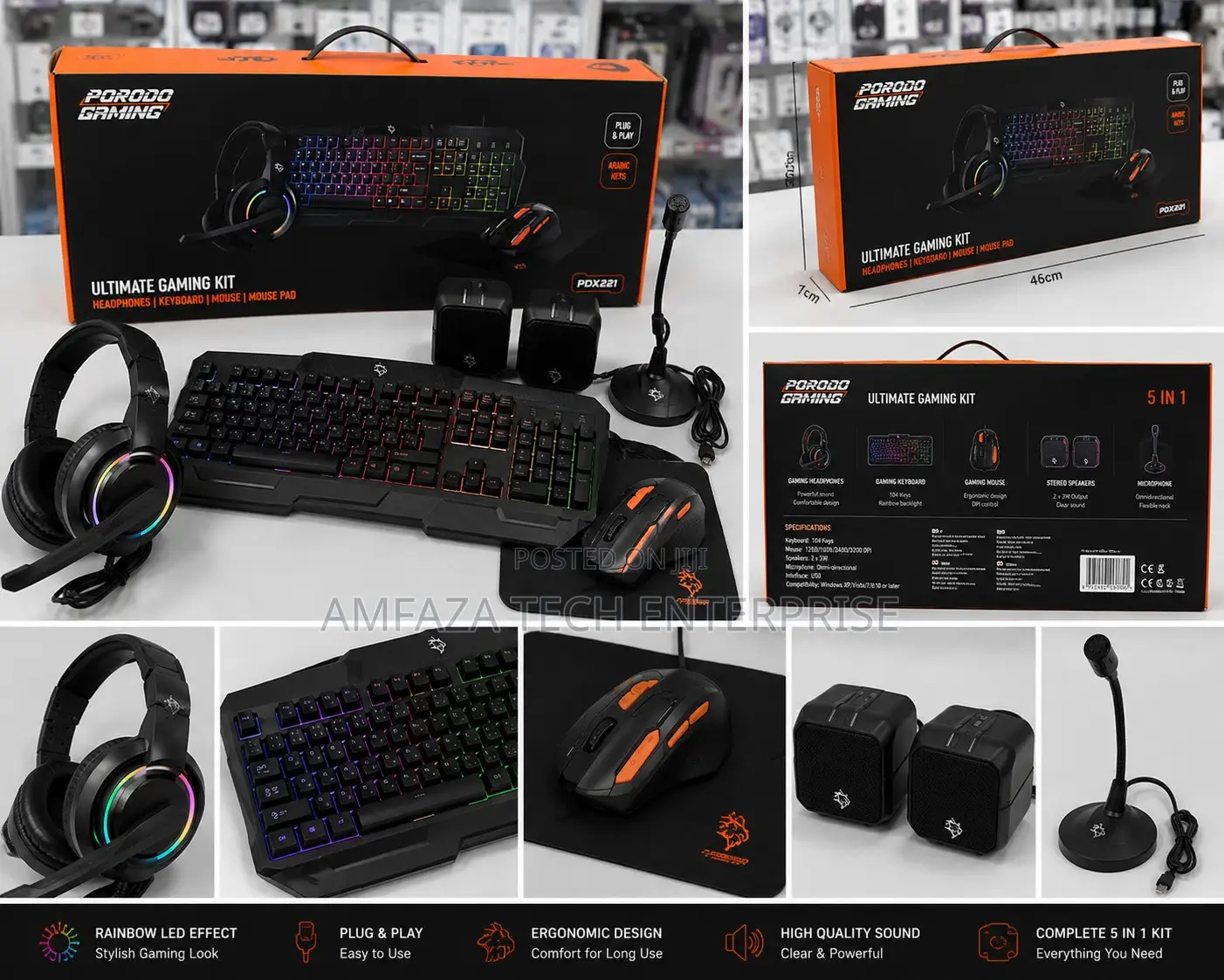 Porodo Ultimate Gaming Kit 4in1 Pdx221