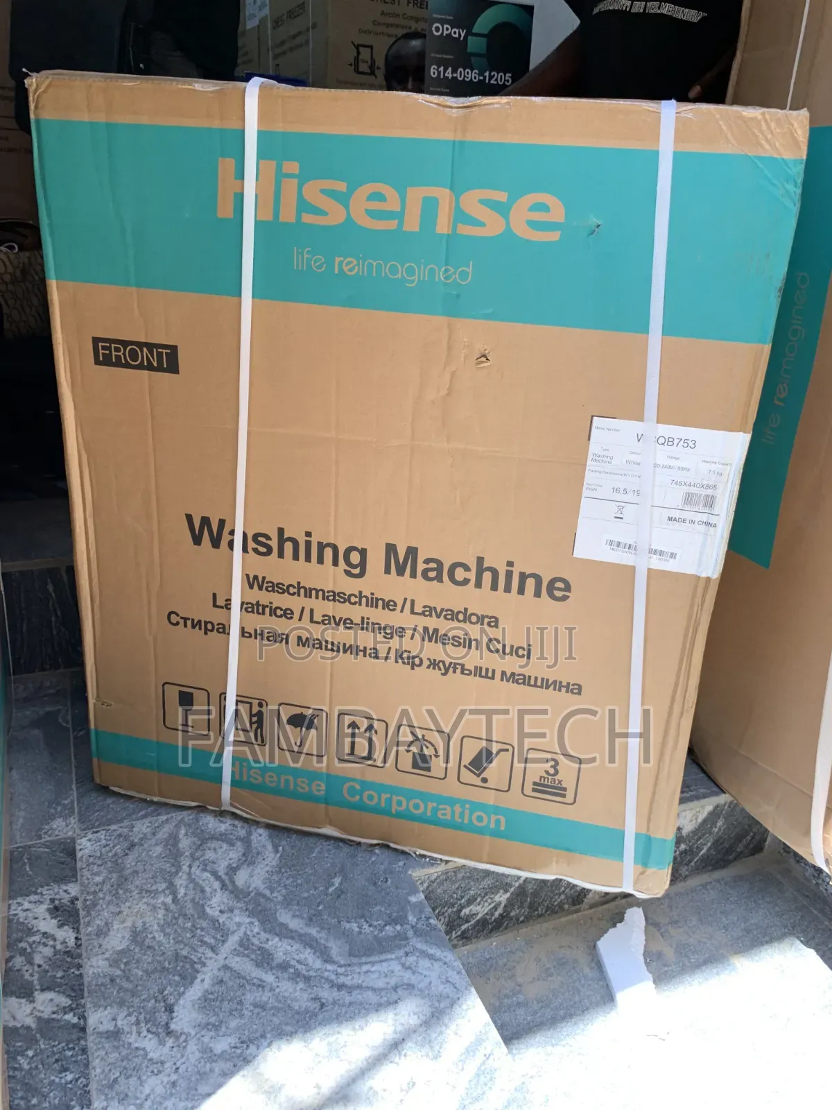 Hisense 7.5kg Washing Machine – Large Capacity, Superior Results