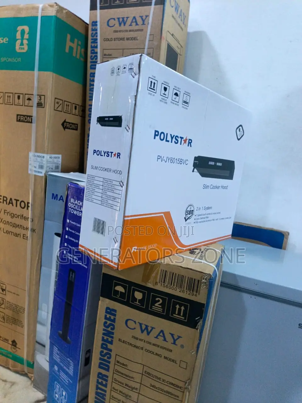 Polystar 60cm Tempered Glass Range Hood
