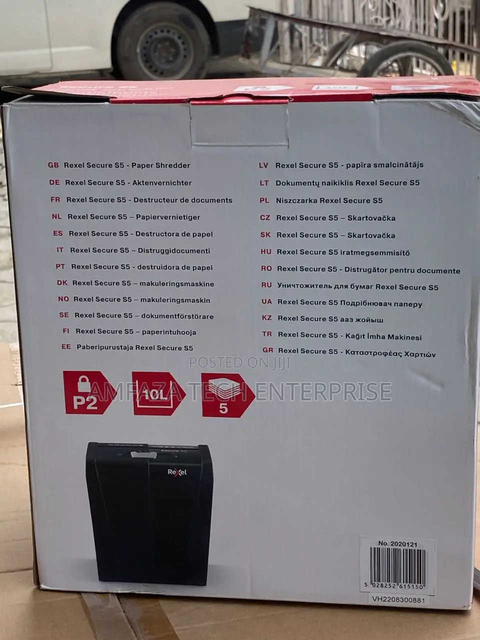 Rexel Secure S5 Shredder Straight Cut Shredder