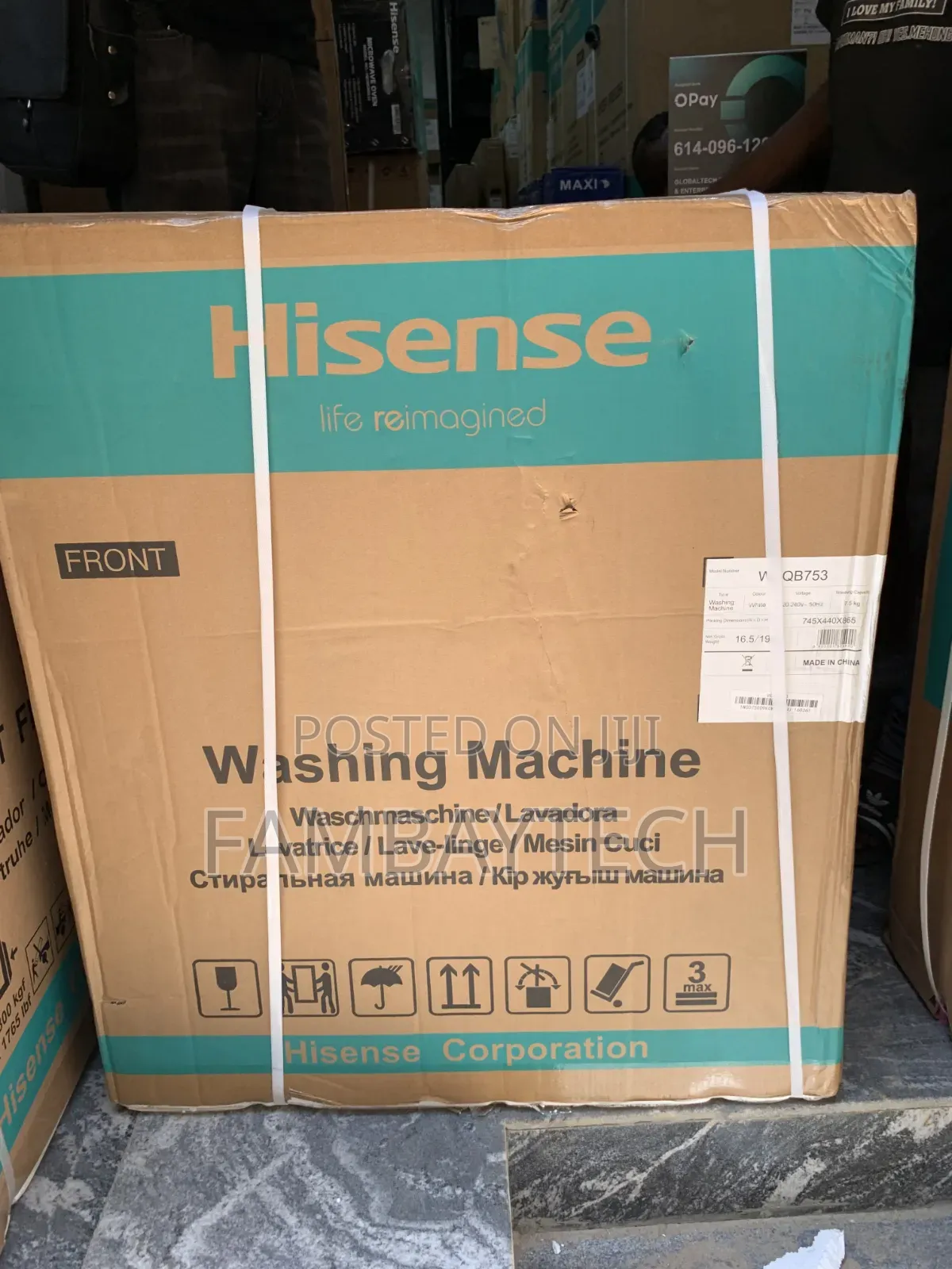 Hisense 7.5kg Washing Machine – Efficient, Durable Family-Friendly