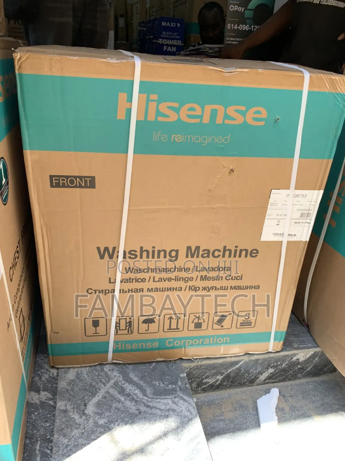 Hisense 7.5kg Washing Machine – Clean Clothes With Less Effort