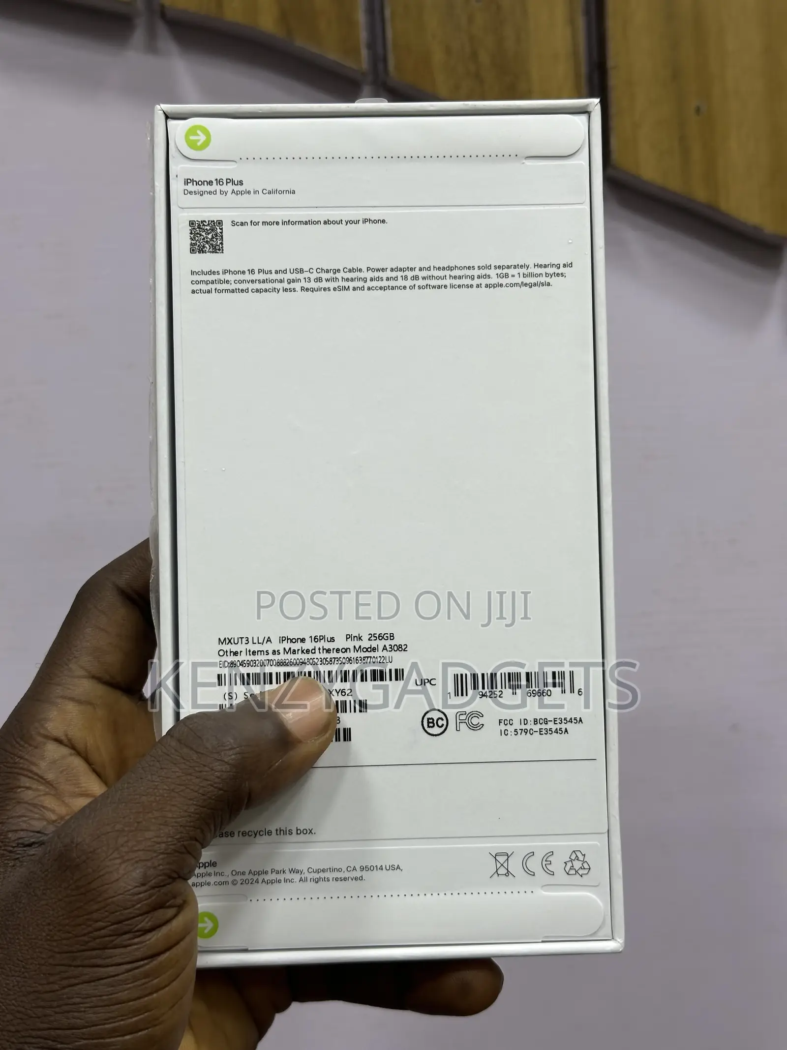 New Apple iPhone 16 Plus 256 GB Pink