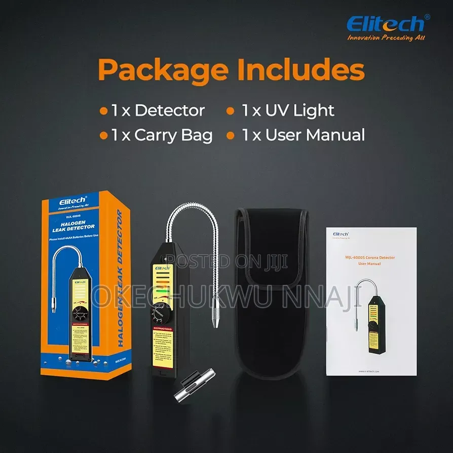 Leak Detector Halogen Refrigerant Gas + Hvac Tester Ac Sniffer