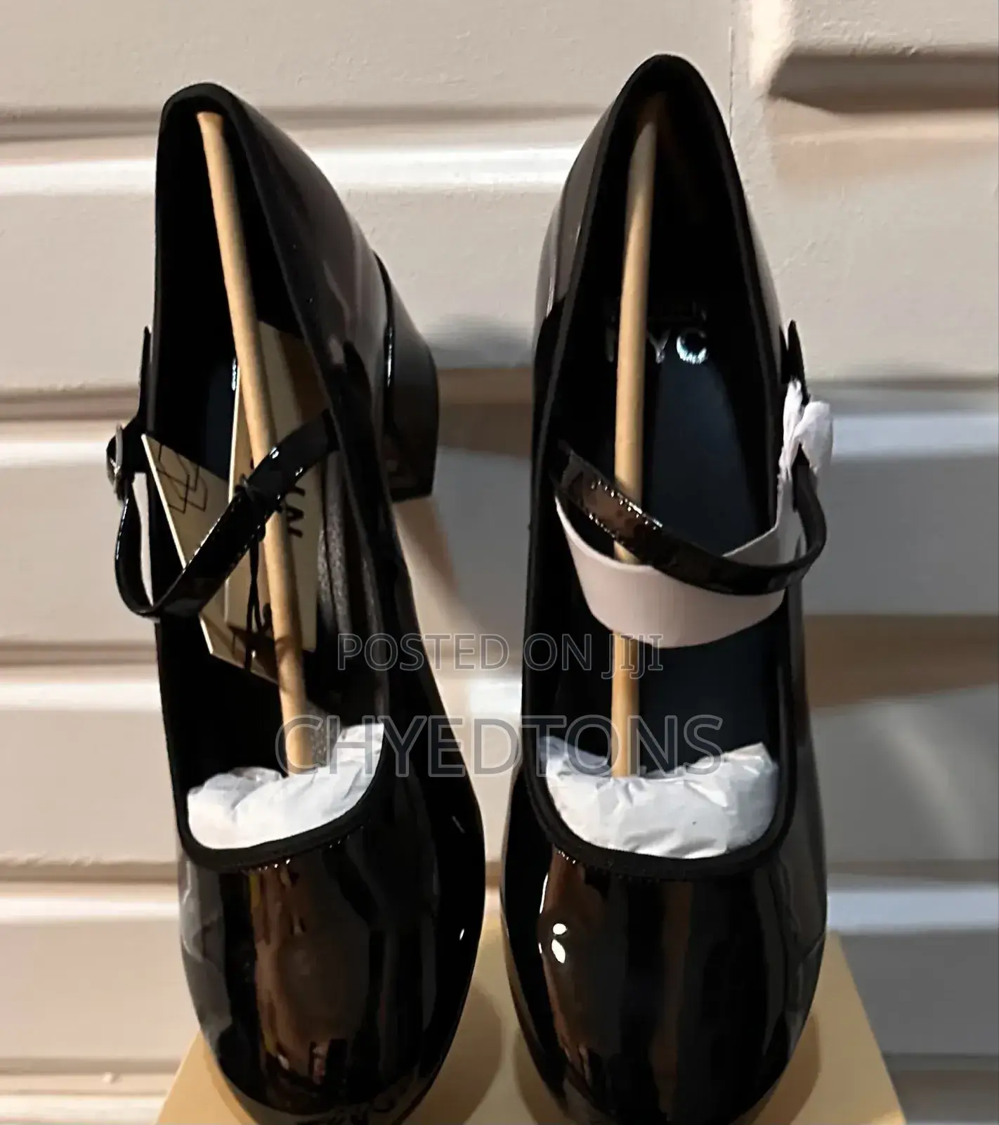 Madden Nyc Women's Patent Mary Jane Block Heels