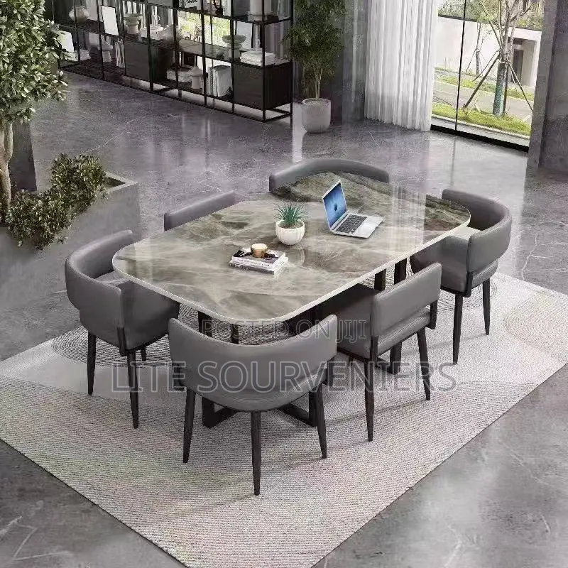 Modern Stone Dining Tabel Set