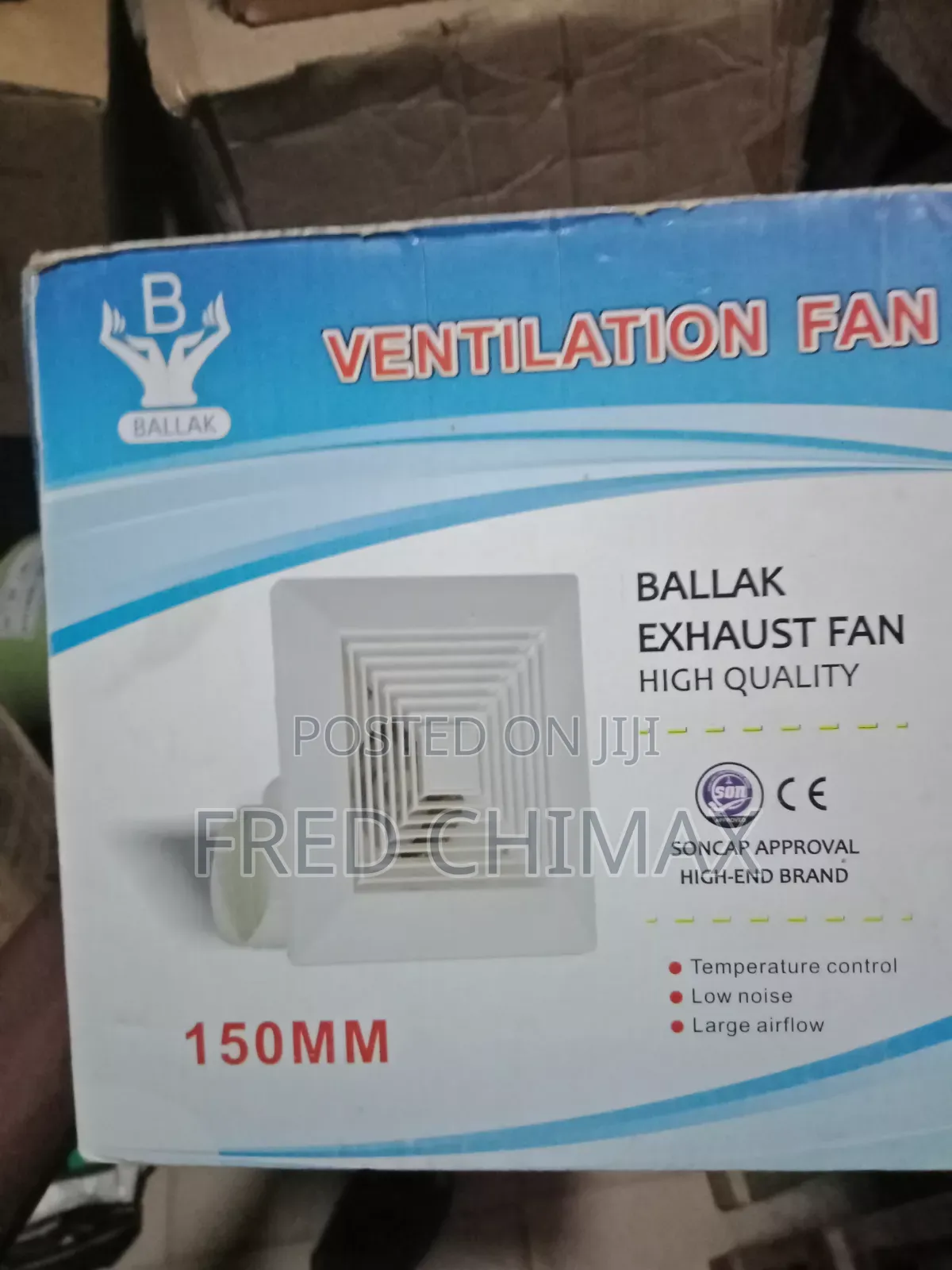 6" Inches Ceiling Mounting Heat Extractor Fan