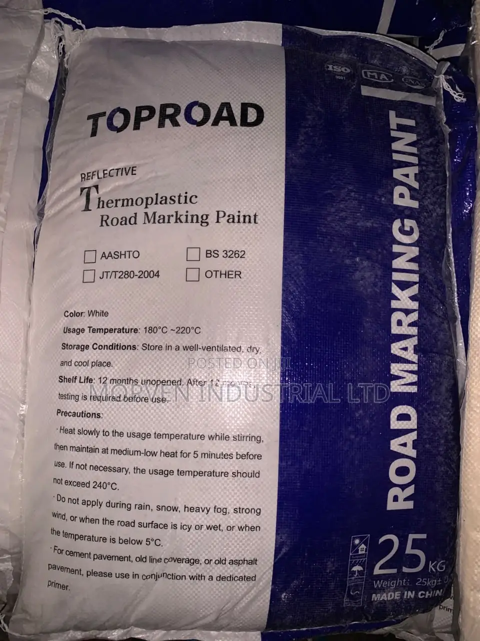 Toproad Reflective Thermoplastic Road Marking Paint