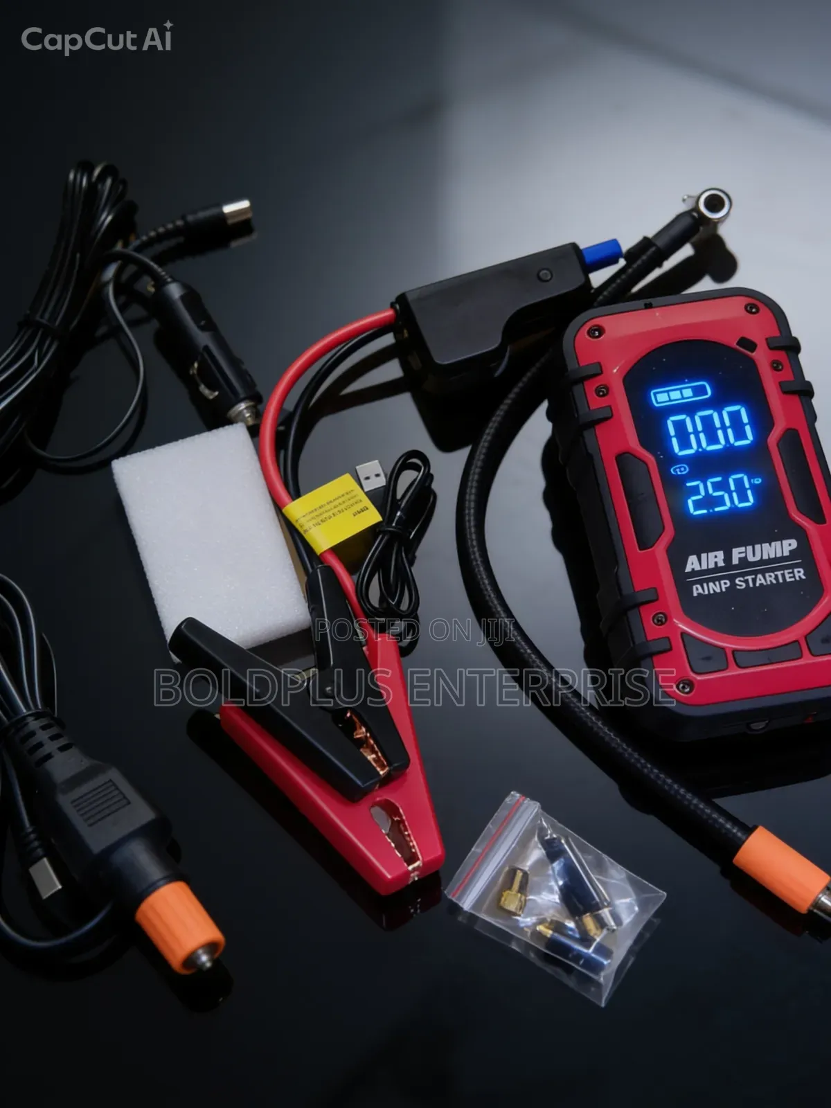 Multi Function Portable Jump Starter And Tire Inflator