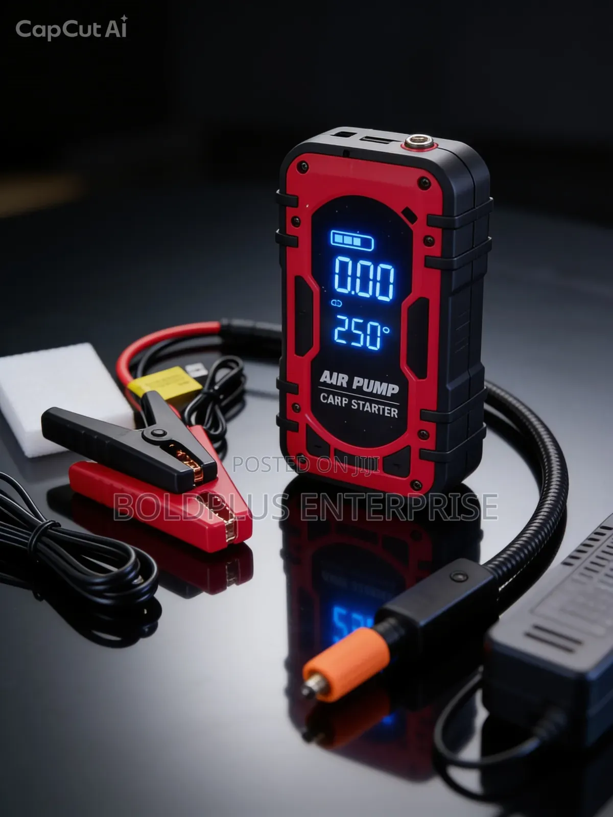 Multi Function Portable Jump Starter And Tire Inflator