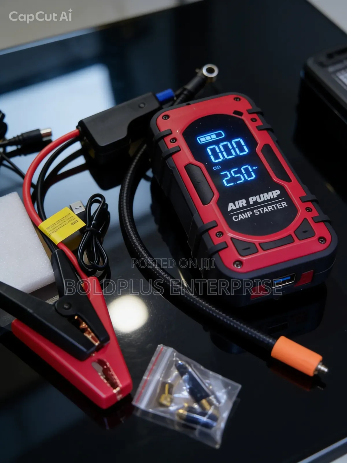 Multi Function Portable Jump Starter And Tire Inflator
