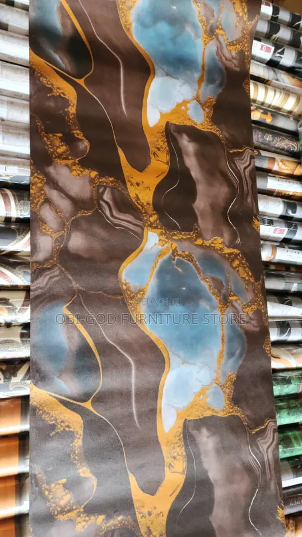 Luxury Wall Paper | Black Gold Premium Wallpaper for Home Office