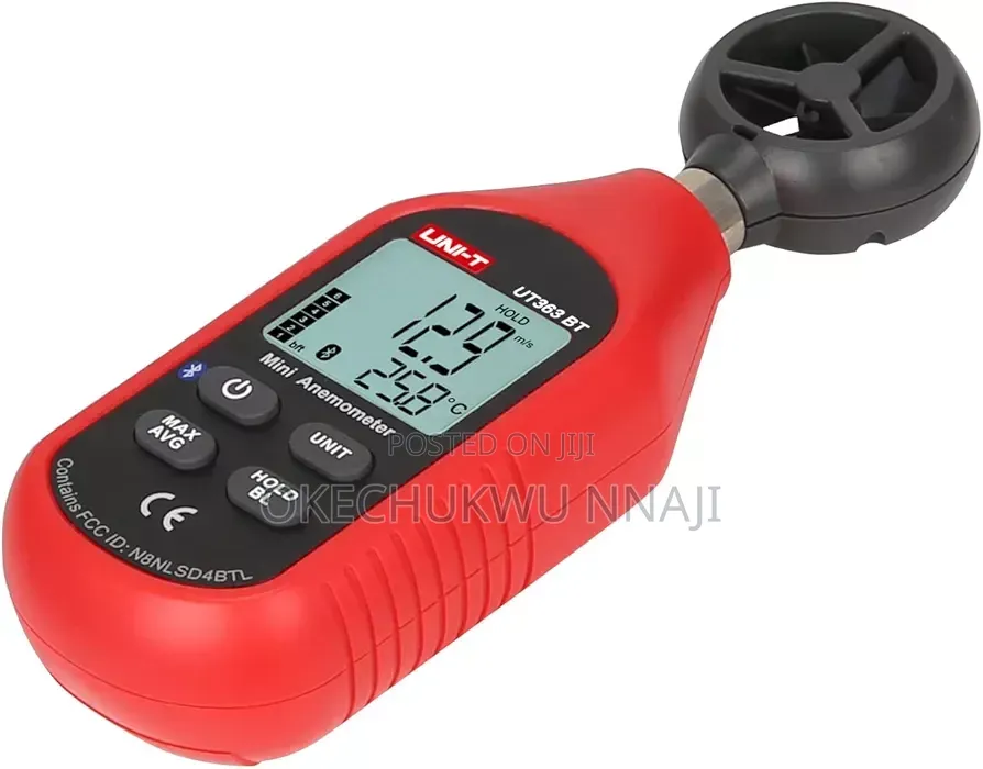 Digital Anemometer + Wind Speed Meter Wind Chill Air Temperature Gauge