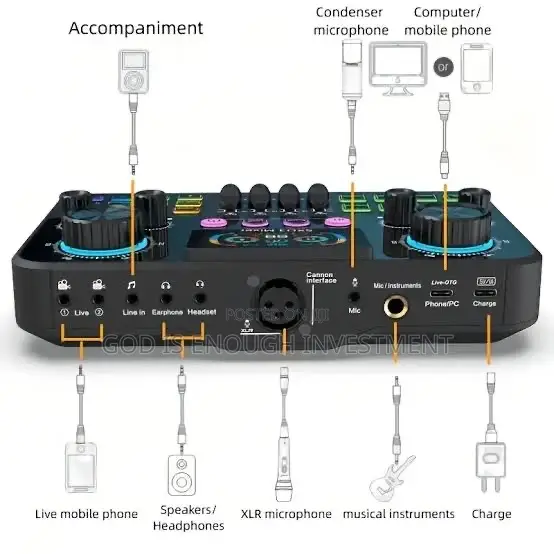 Quality Professional Audio Mixer Live Sound Card (Sx03)Multifunctional