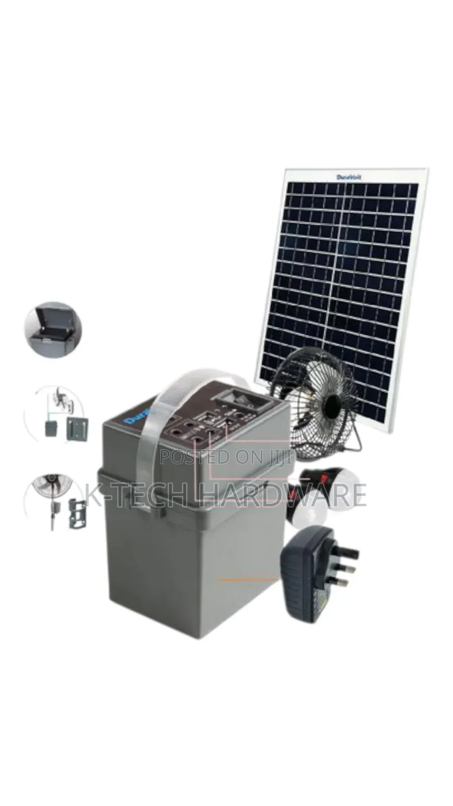 Duravolt SRP-1245 5-in-1 Solar Rechargeable Pack for Wi-Fi Routers