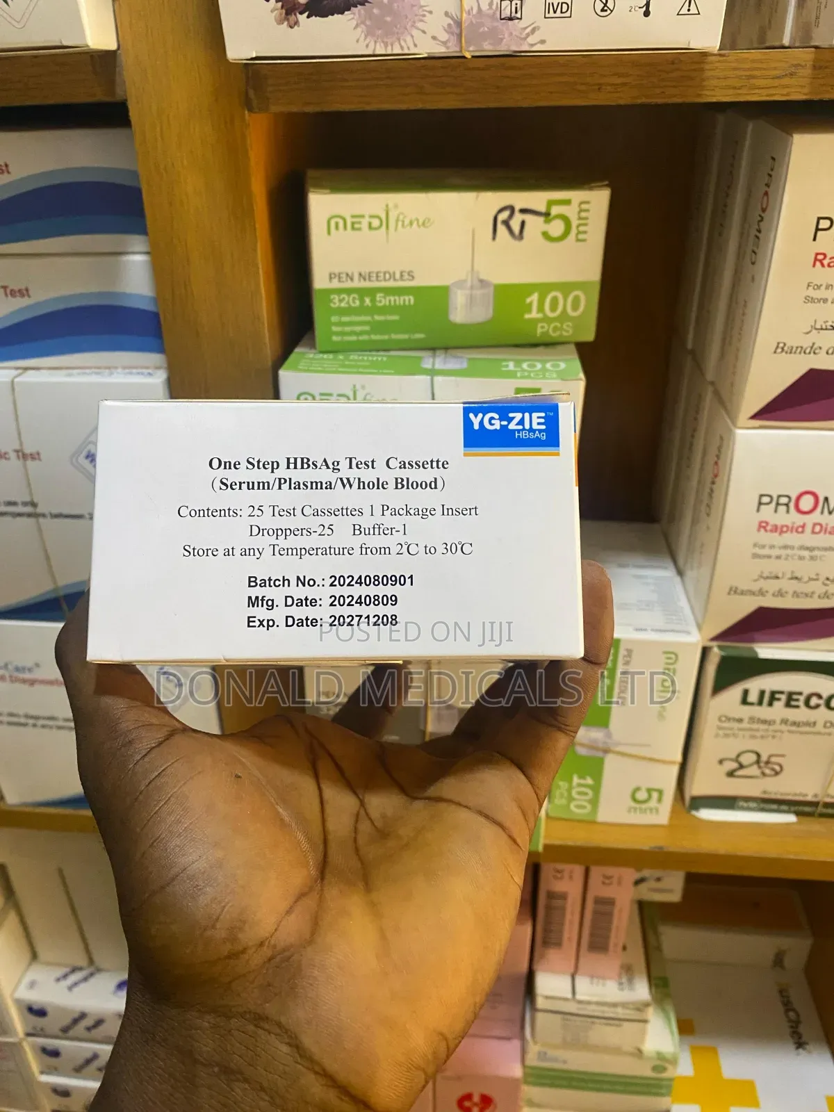 Hbsag / Hepatitis B Cassette - 25 in 1