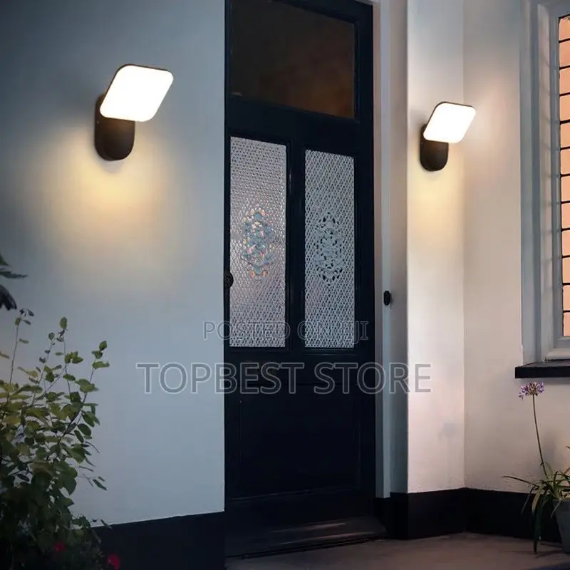 Modern Minimalist Round Square Aluminum Acrylic Led Wall Sconce Lamp