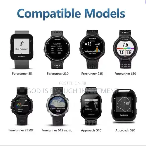 Garmin Forerunners 35/230/235/630/735xt/645/ Smart Watch Charger (Usb)