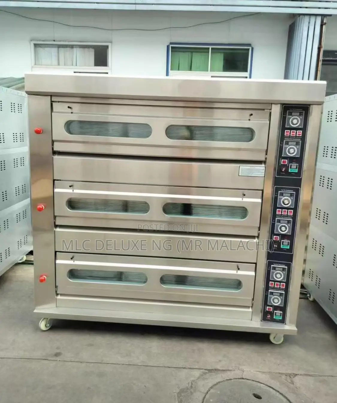 9 Trays Gas Bread Baking Oven ( Half Bag 25kg Industrial Oven ) 3 Deck