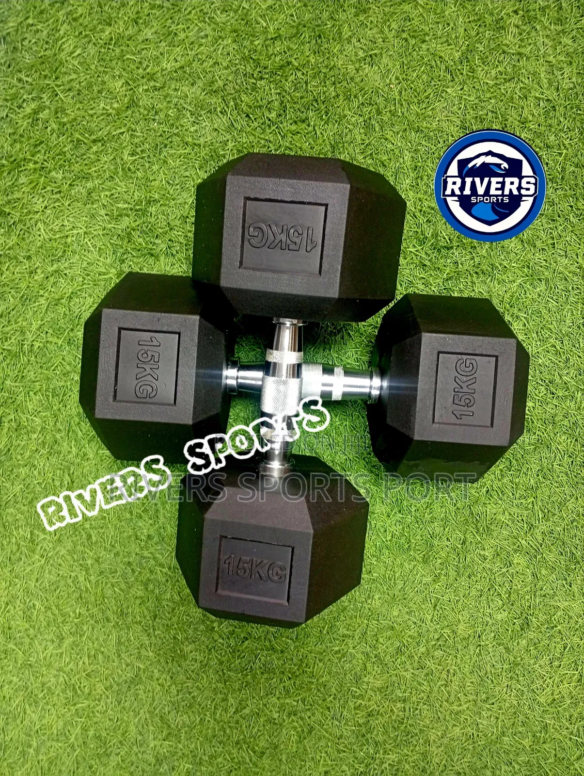 15kg Hexagon Dumbbell Hex [A Pair] 30kg Total