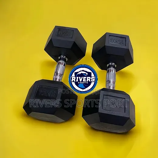 15kg Hexagon Dumbbell Hex [A Pair] 30kg Total