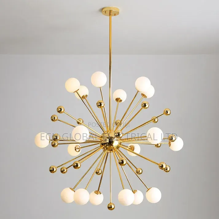 Modern Sputnik Chandelier Gold Led Ceiling Light (Luxury Multi-Light)