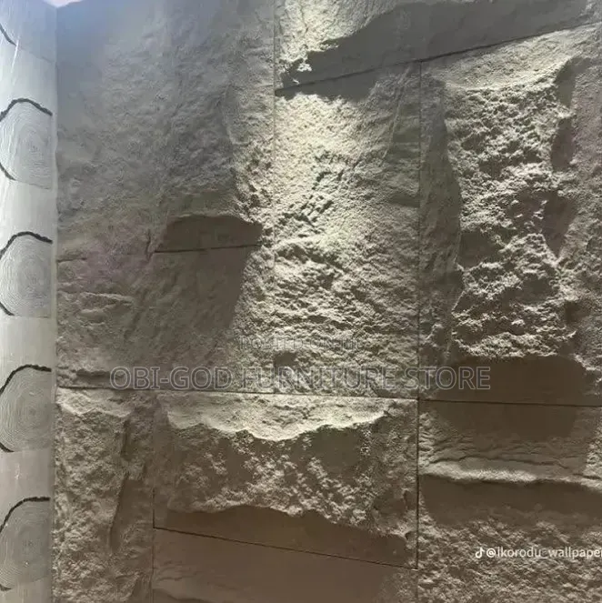 Pu Stone Wall Panel / 3d Decorative Wall Cladding for Interior .