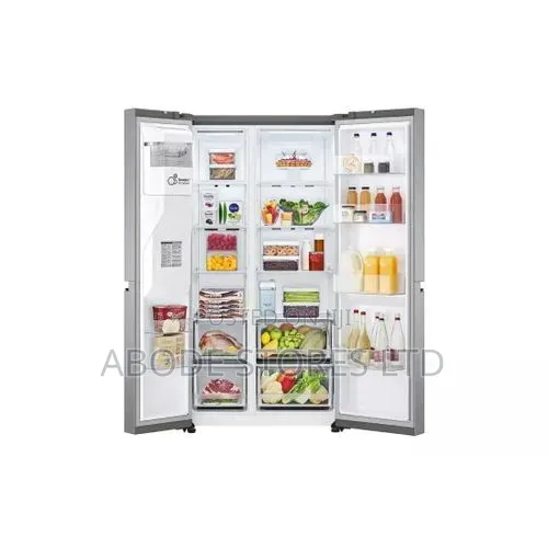 Lg 674l Side-by-Side Refrigerator With Water and Ice Dispenser