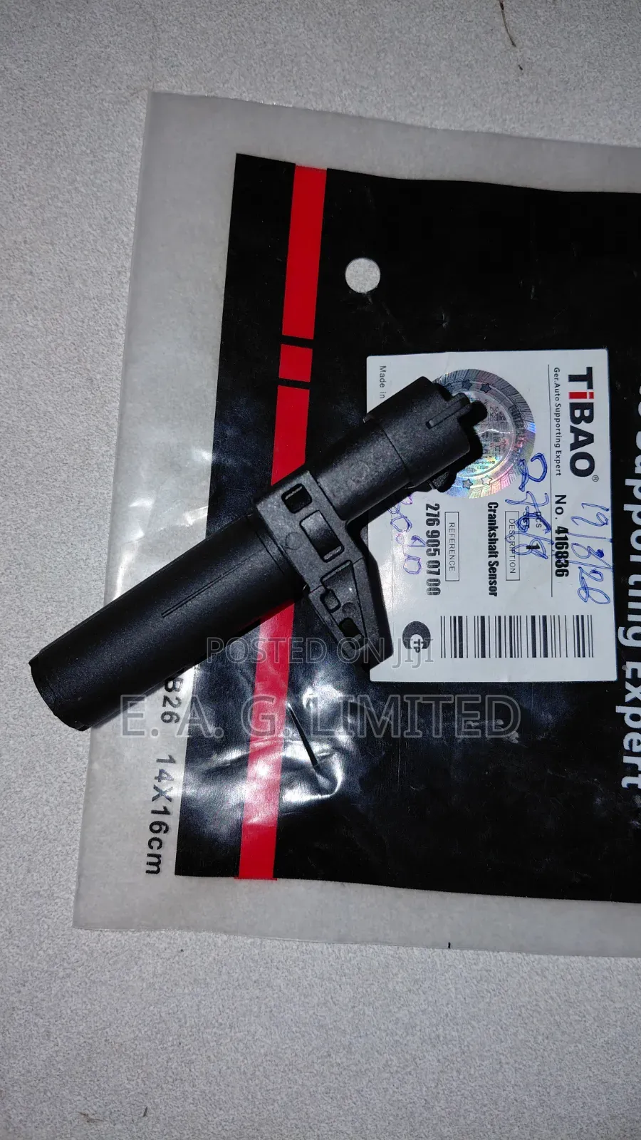 Crankshaft Sensor, Part Number 276 905 07 00, V6, V8, Gle Ml350 Gl450.