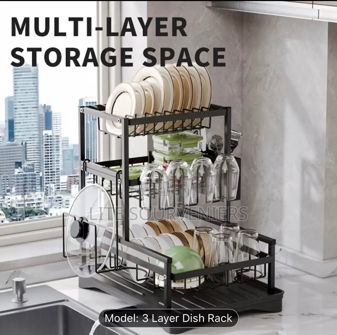 Brown Box Plate Rack