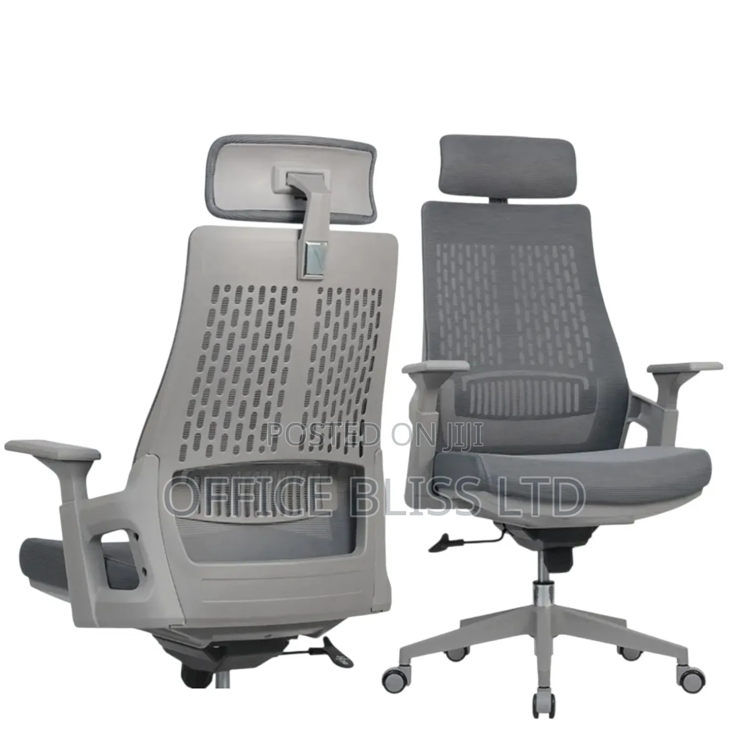 Executive Comfort Redefined High-Back Premium Off3 Chair (Gray)