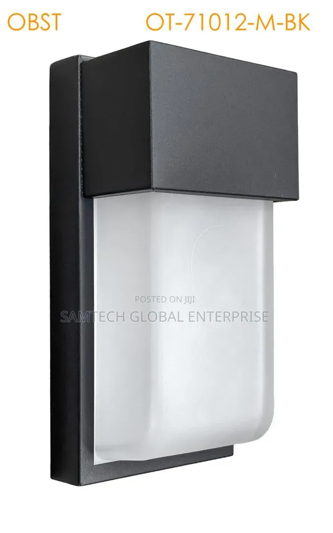 Modern Outdoor Led Wall Sconce – Black Waterproof Exterior Light