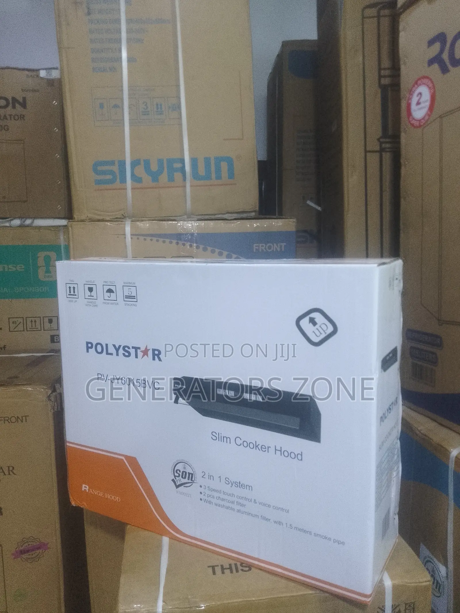 Polystar 60cm Kitchen Hood With 3-Speed Fan Control