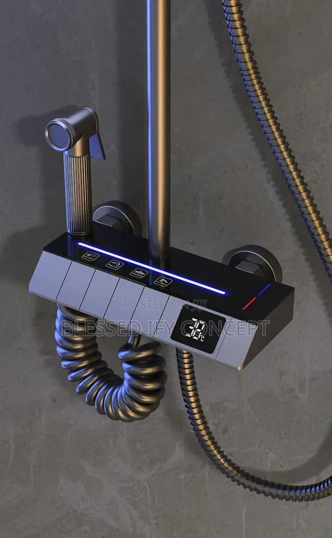 Quality Piano Shower Mixer, With Led Light
