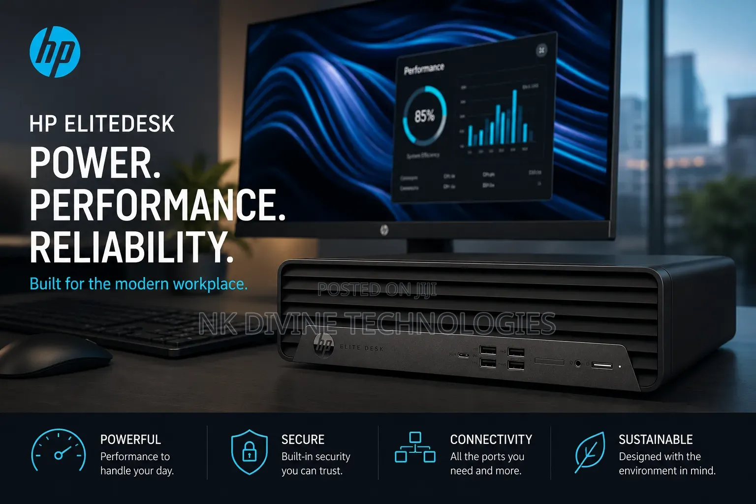 New Desktop Computer HP Elite Mini 600 G9 16GB Intel SSD 512GB