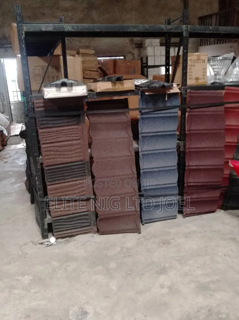 Wine and Black Patches Milano Stone Coated Roofing Sheet in Ajah