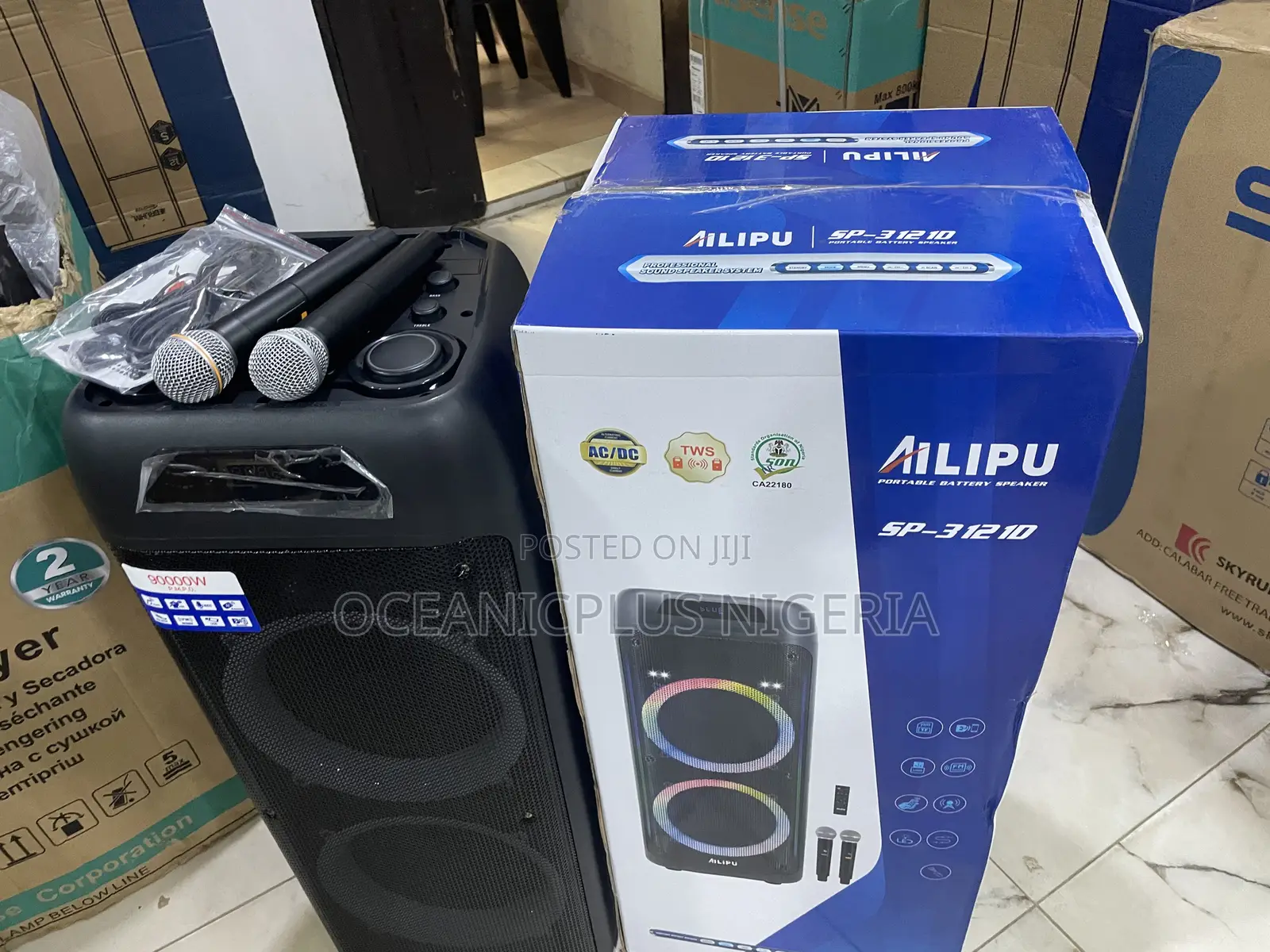 Ailipu 90000w Rechargeable Bluetooth Party Speaker - Brand New