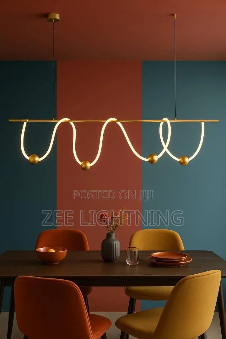 Black and Gold Body Spiral Chandelier ( by 1200mm)