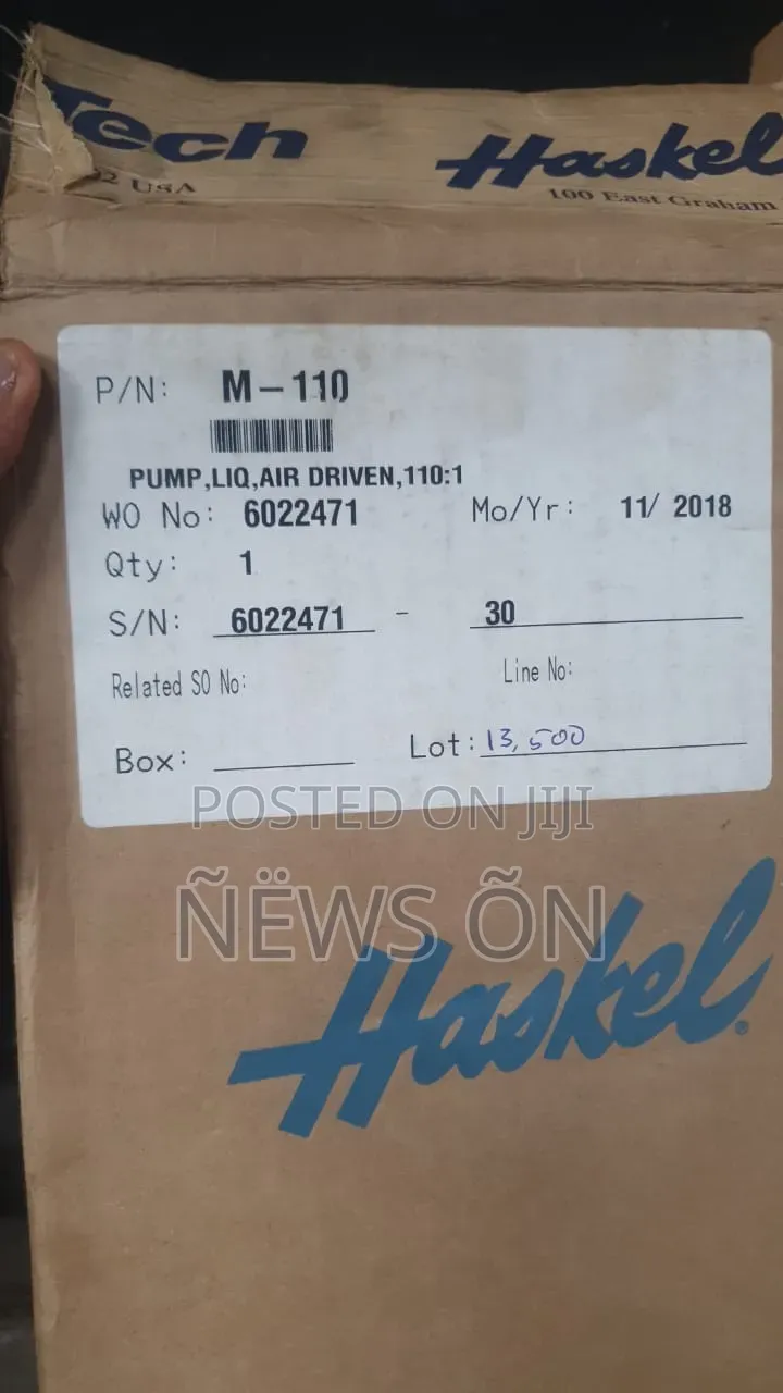 Haskel M-series Air-driven Liquid Pump