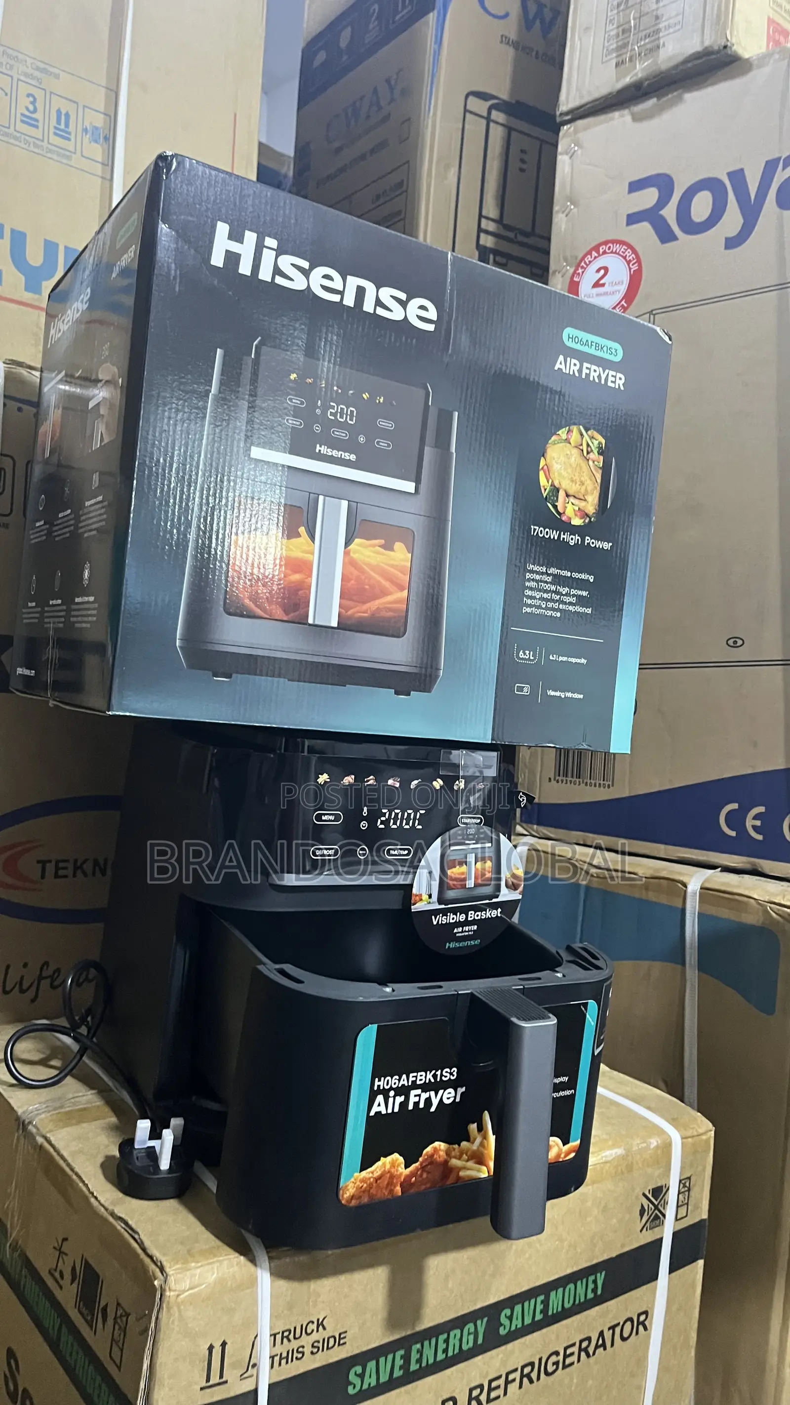 Hisense 6.3l Air Fryer H06afbk1s3 – Energy Efficient Air Fryer