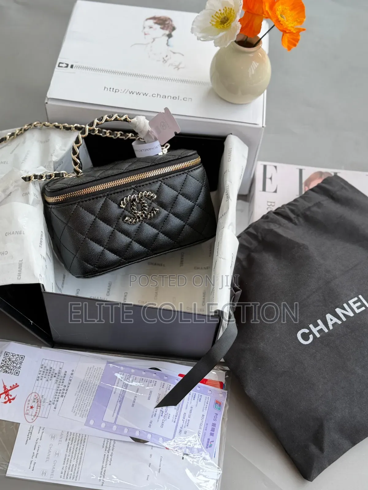 Luxury Chanel Mini Box Bag Colors: Black,White Premium Quality Grade A