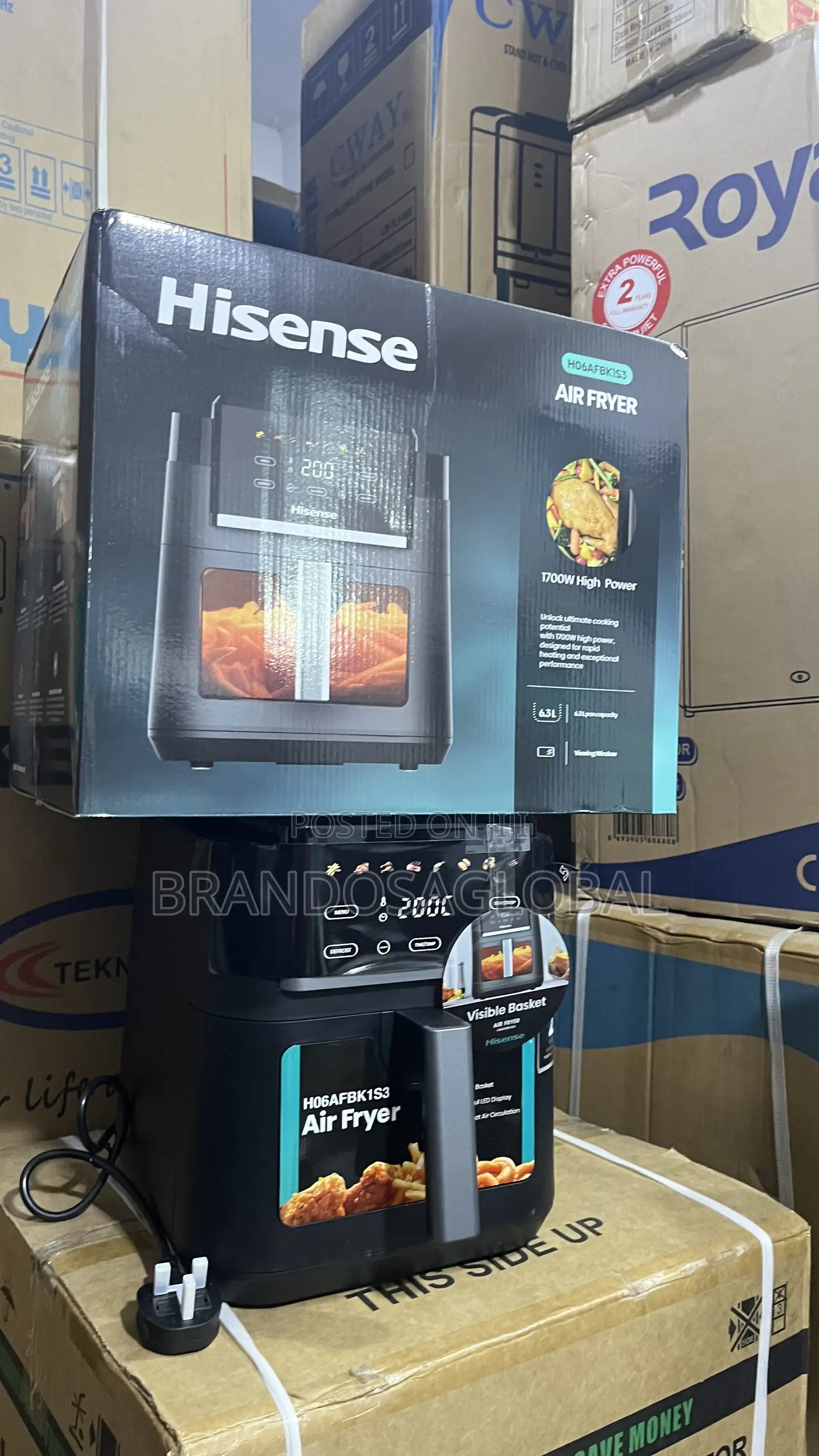 Hisense 6.3l Air Fryer H06afbk1s3 – Powerful Kitchen Air Fryer