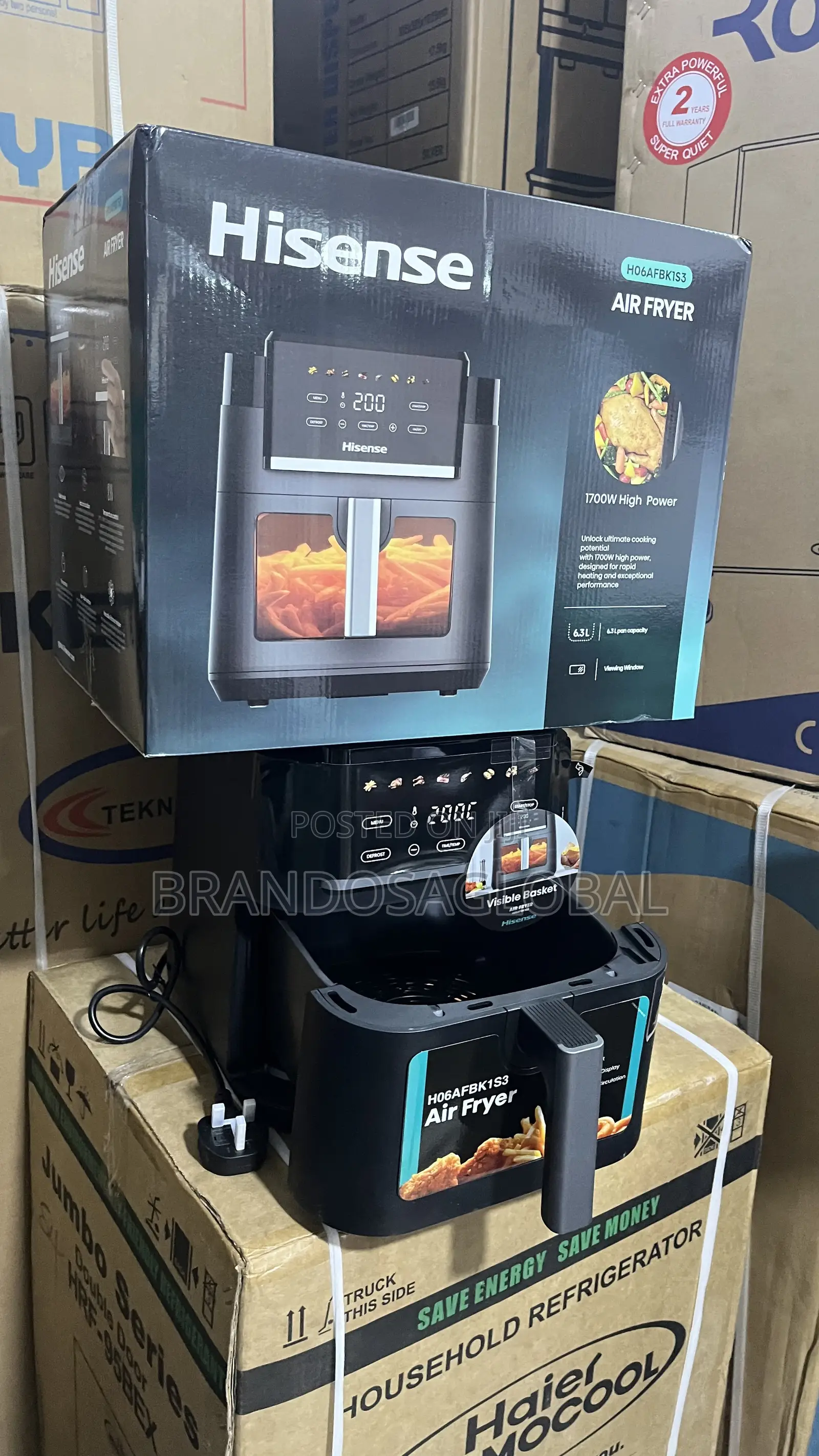 Hisense 6.3l Air Fryer H06afbk1s3 – Adjustable Temperature Air Fryer
