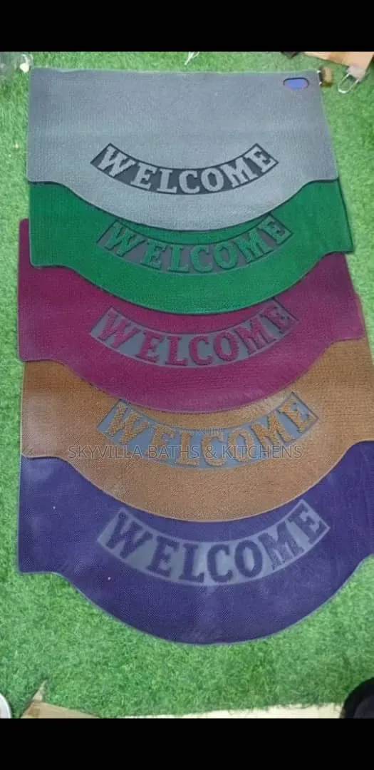 Heavy-Duty Rubber "Welcome" Doormats