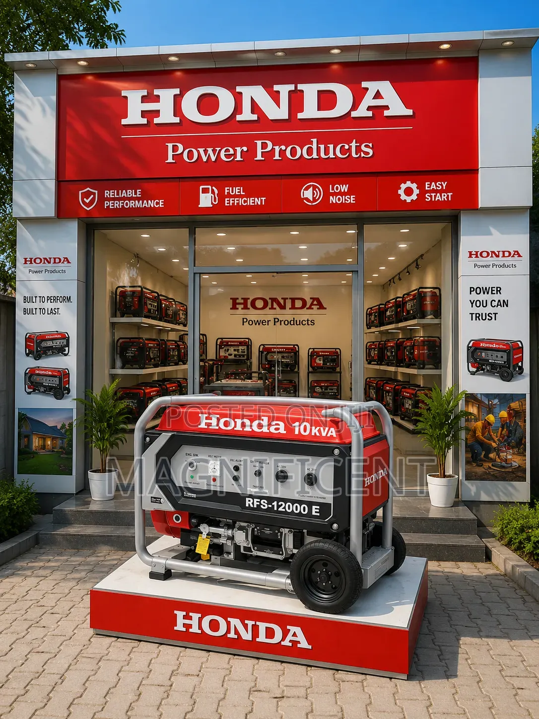 Honda RFS-12000 E 10kva Heavy Duty Generator – Reliable Power Solution